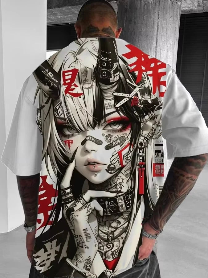 3D Print Japanese Anime Girl T-Shirt
