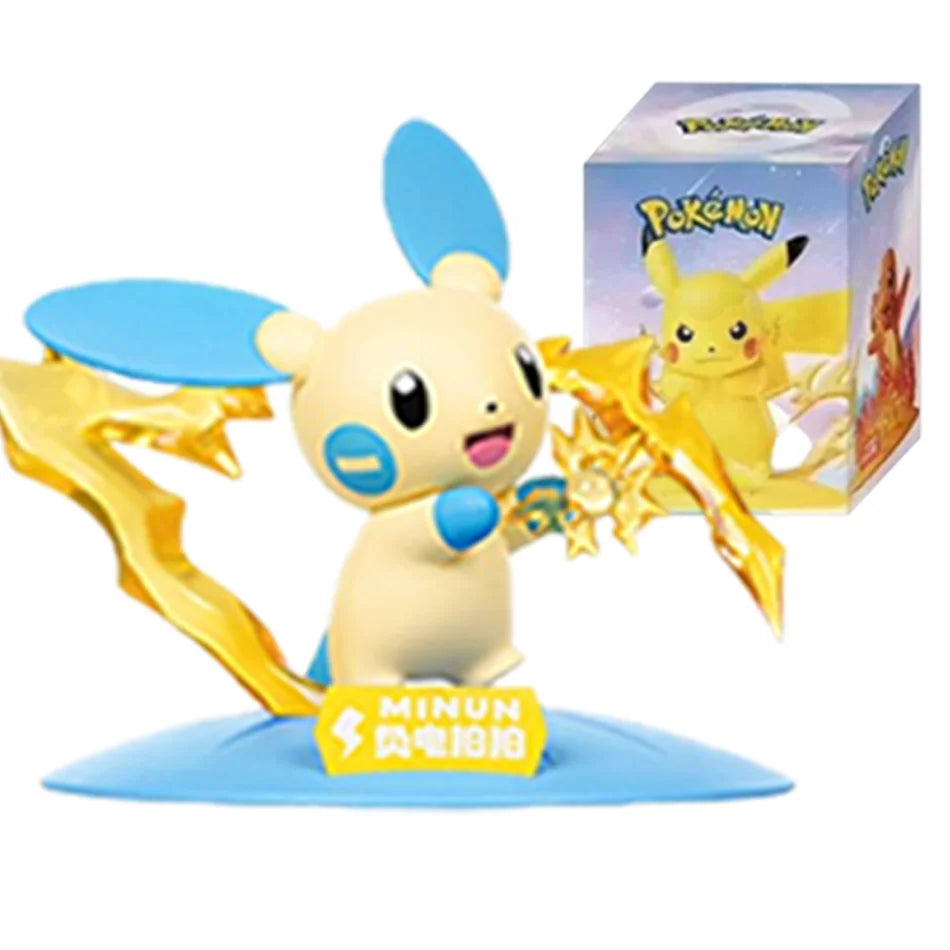 12 style Pok é mon Action Dolls Pikachu Blind Box Anime Models Desktop Decorations Pok é mon Toys Children's Birthday Gifts