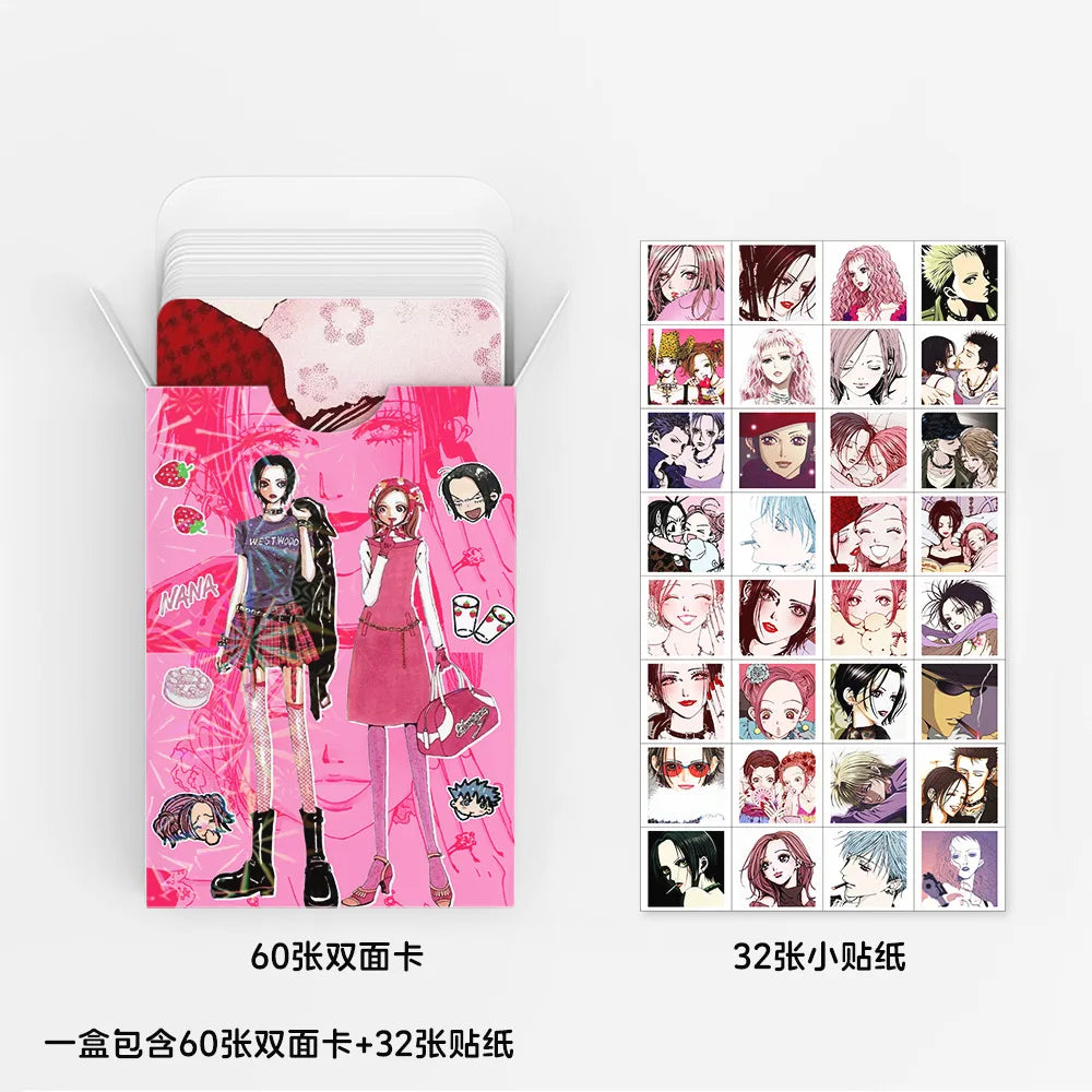 92 Anime Mini Cards NANA High-Definition Color Printed Photo Cards Nana Stickers ACG LOMO Cards Greeting Card Gifts