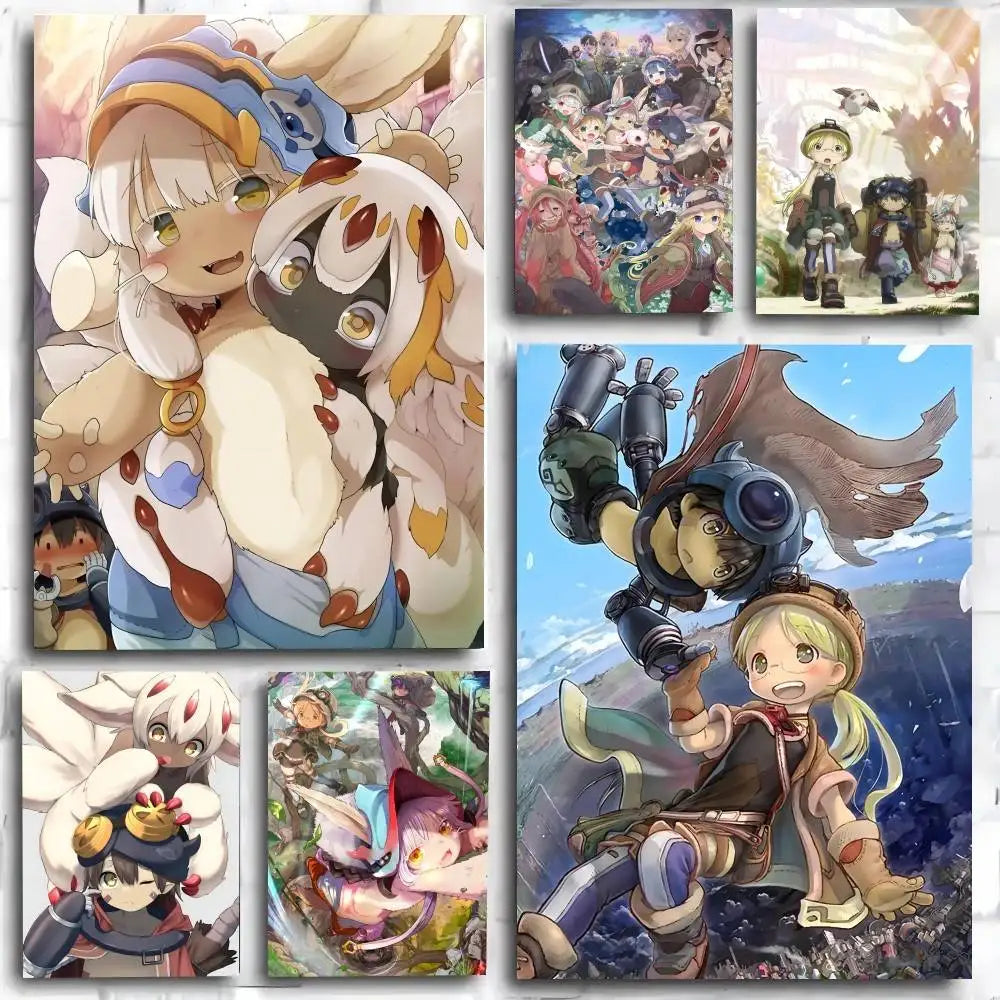 Anime M-Made In A-Abyss Poster Art Print Anime Style Home Decor Ideal Gift Perfect Room Decor