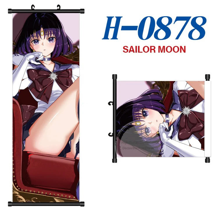Anime Sailor Moon Canvas Scroll Hanging Painting Anime Peripheral Creative DIY Anime Exhibition Wall Painting Poster Wholesale