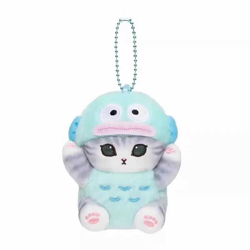 Mofusand Cos Series Plush Keychain Cute Cat Plushie Bag Pendant Soft Stuff Accessories For Birthday Gift