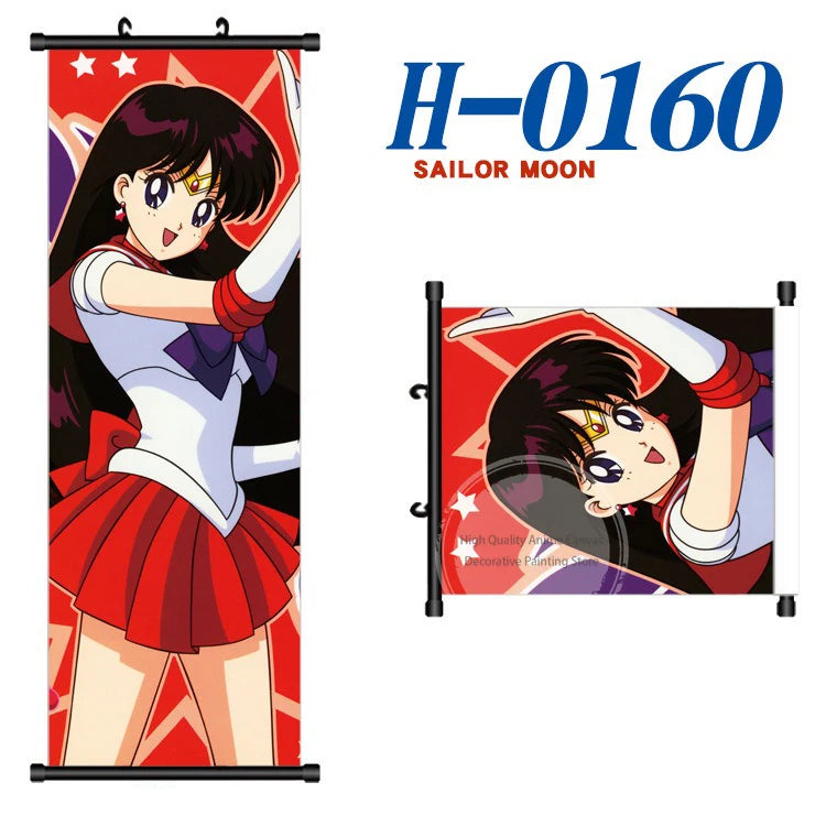 Anime Sailor Moon Canvas Scroll Hanging Painting Anime Peripheral Creative DIY Anime Exhibition Wall Painting Poster Wholesale