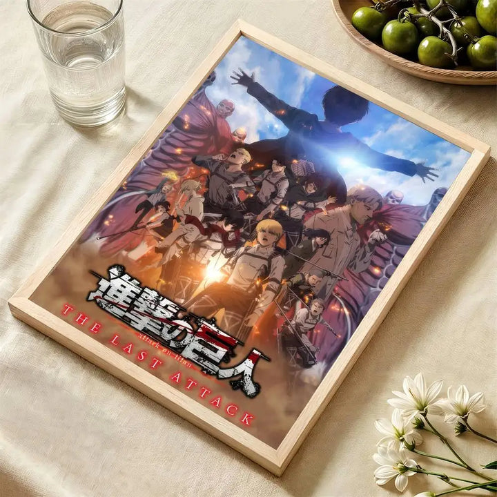 Anime A-Attack COOL On Titan   Classic Vintage Posters Whitepaper Prints Posters Artwork Kawaii Room Decor