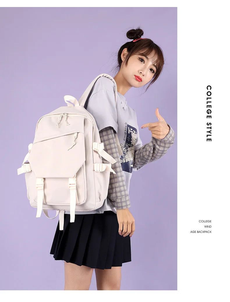 Arknights Backpack with Pain Pack Badge Set Anime Bag Teenagers Schoolbag Students Book Travel Bag Girl Boy Cosplay