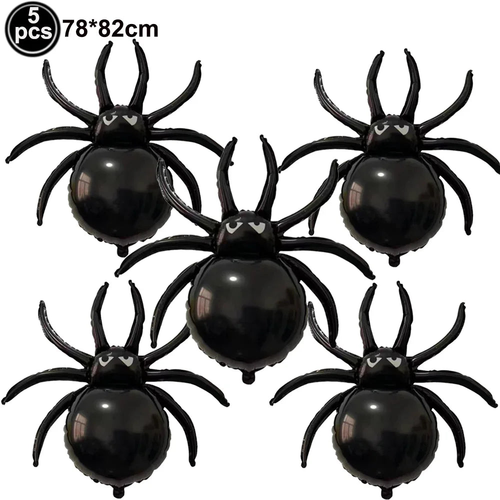 Large Halloween Standing Foil Balloons Haunted House Castle Skull Coffin Witch Mylar Balloon Halloween Party Decoration Balloon