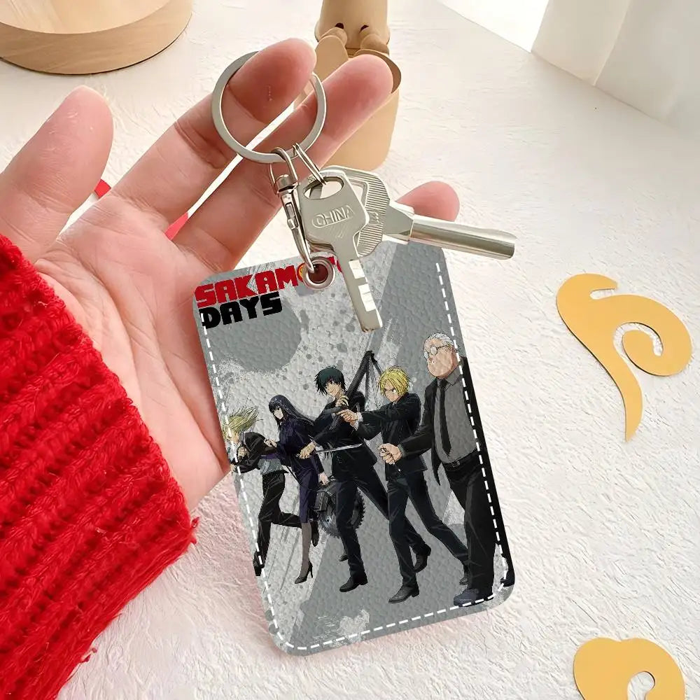 Popular Anime S-SAKAMOTO DAYS Minimalist Leather Card Wallet Smooth ID And Business Card Protector