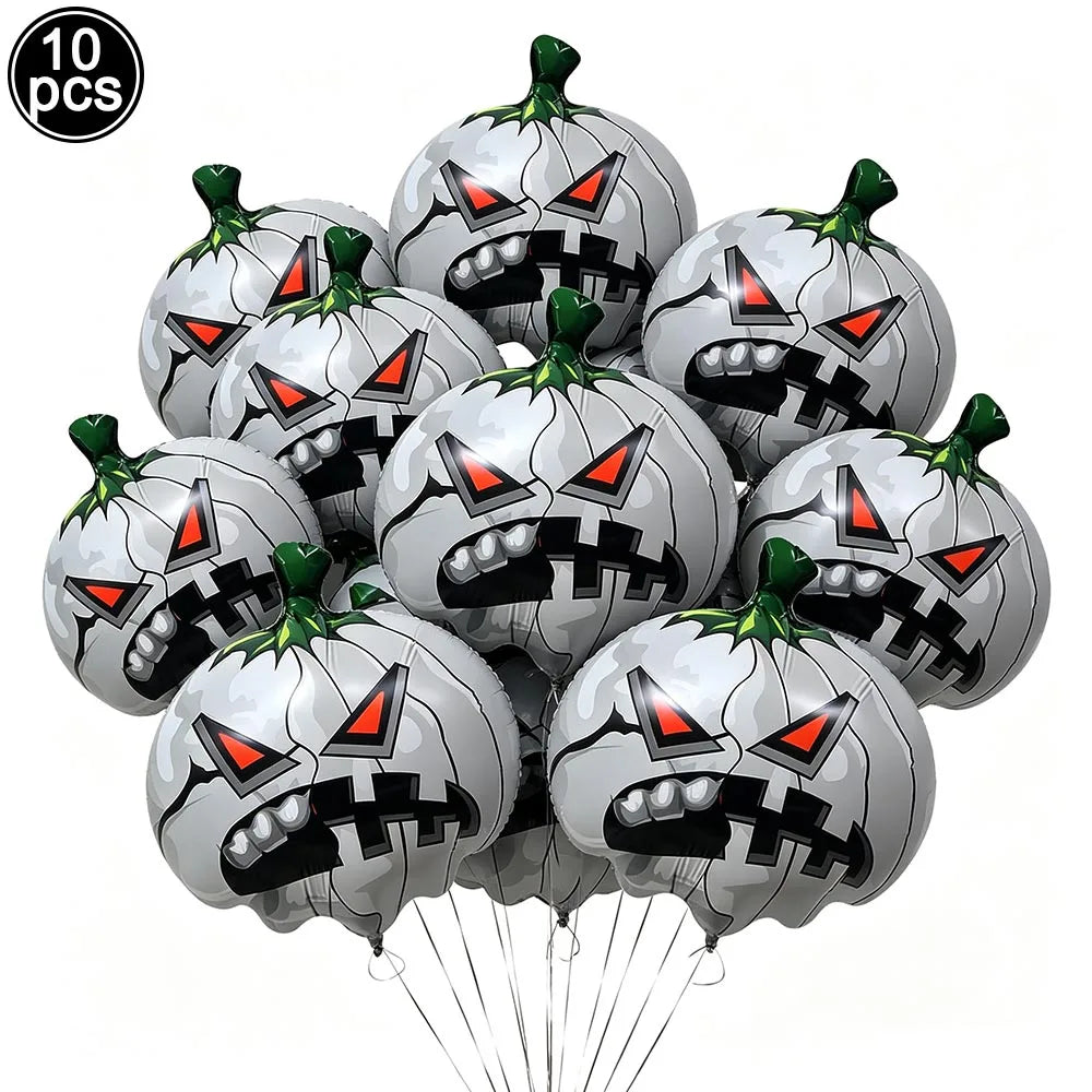 Large Halloween Standing Foil Balloons Haunted House Castle Skull Coffin Witch Mylar Balloon Halloween Party Decoration Balloon