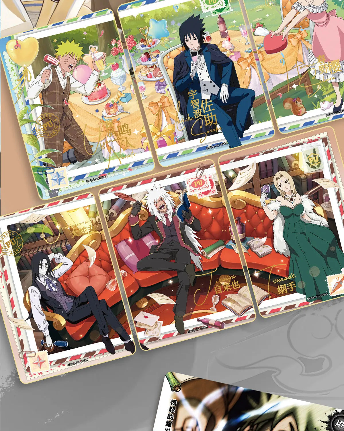 KAYOU Original Anime Naruto Cards Chapter Of The Array Box Added SE Ninja World Collection Cards Toys