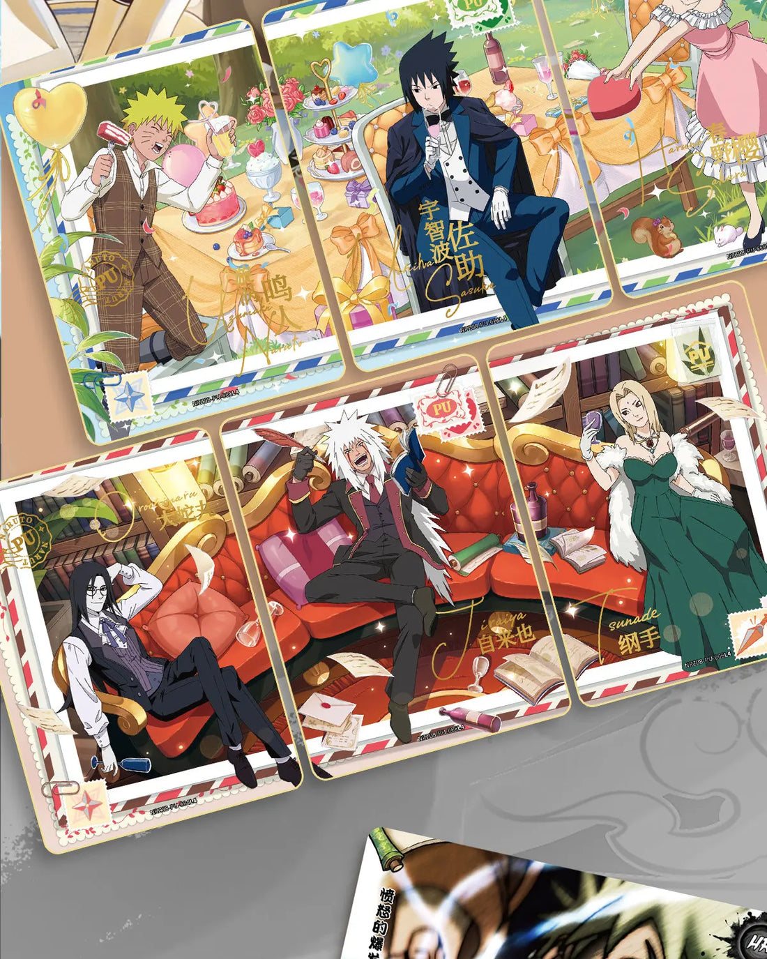 KAYOU Original Anime Naruto Cards Chapter Of The Array Box Added SE Ninja World Collection Cards Toys