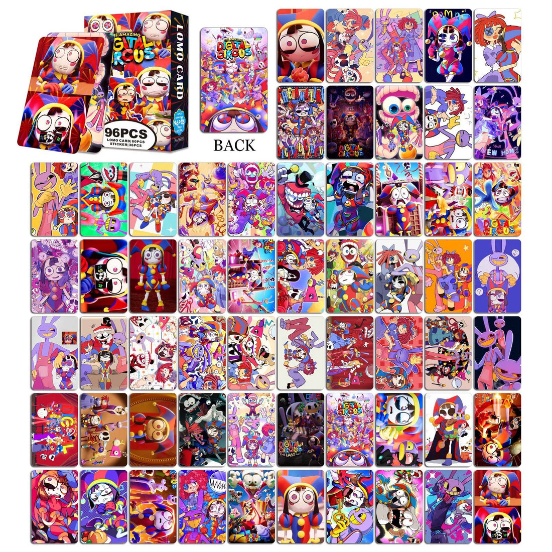 New 96Pcs The Amazing Digital Circus Photocards Anime Cards Collectible Set for Fans Birthday Gifts Merch/Trading Cards