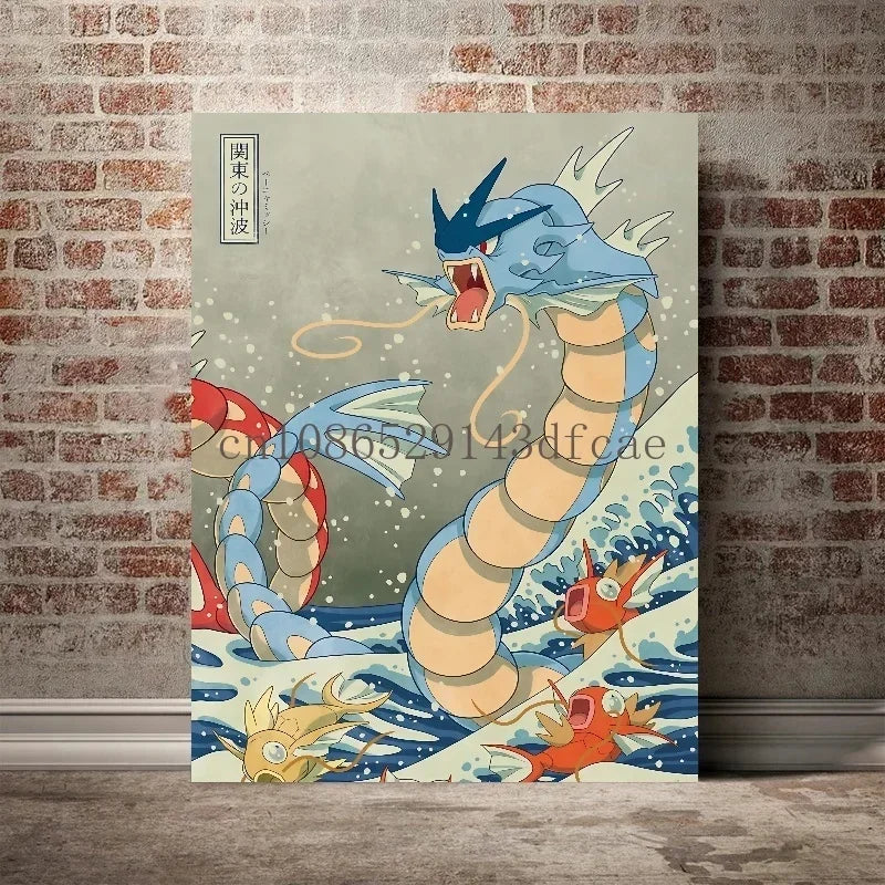 Print on Canvas Pokemon Empoleon Wall Art Home Modern Living Room Friends Gifts Decoration Paintings Decorative Aesthetic Poster
