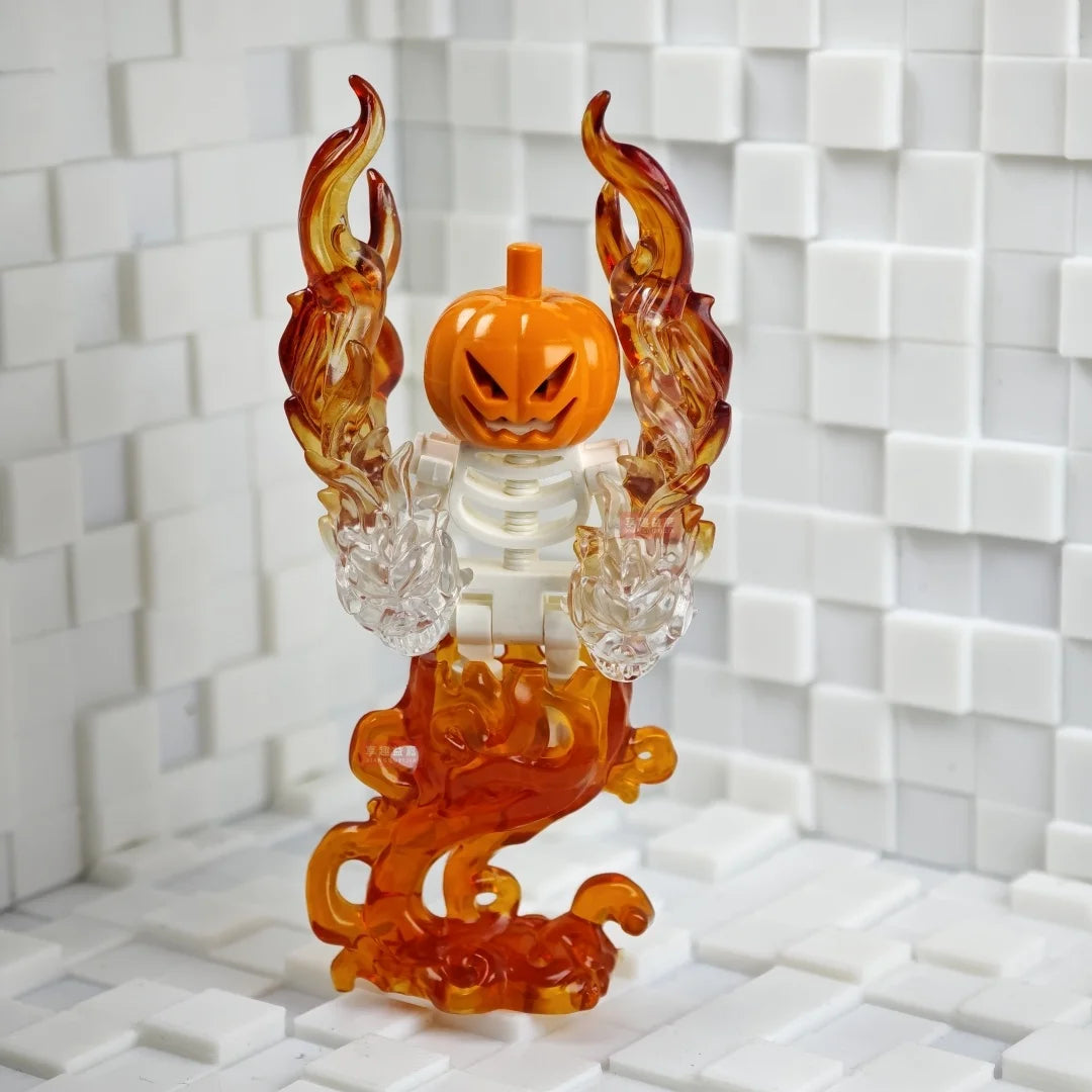 Halloween Skeleton Army Mini Doll MOC Building Blocks DIY Assembled Building Blocks Character Doll Skeleton Horse Ornaments Toy