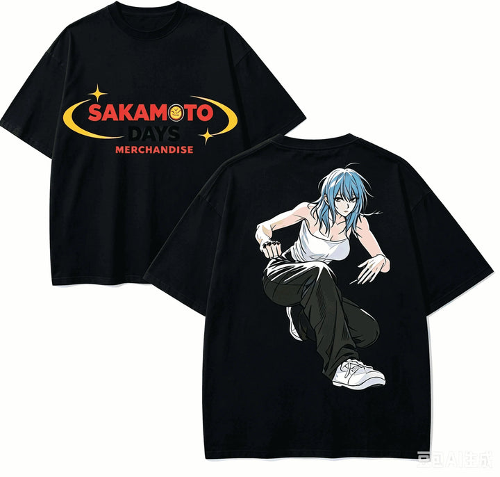 SAKAMOTO DAYS Anime Lover T-shirt Harajuku Cotton New Model High Street Fashion Oversized Unisex Comfortable Sleeves hot product