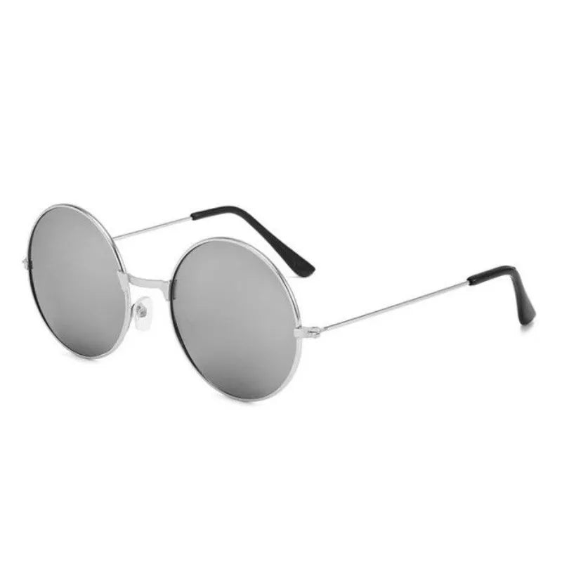 Anime Game SAKAMOTO DAYS Cosplay Circle Tool Glasses Reflect Light Silvery Lens Silver Frame Glasses