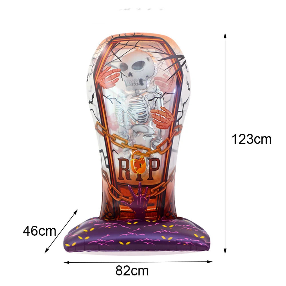 Large Halloween Standing Foil Balloons Haunted House Castle Skull Coffin Witch Mylar Balloon Halloween Party Decoration Balloon