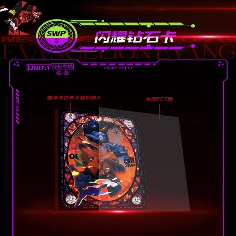 Neon Genesis Evangelion Card Asuka Langley Soryu Ayanami Rei Ikari Shinji EVA Mech Style Special Collection Anime Cards Toy Gift