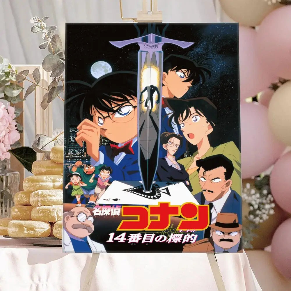 Anime Detective-Conan Poster HD Art Sticky Wall Waterproof Home Anime Movie Singer Living Room Bedroom Bar Aesthetic Decoration