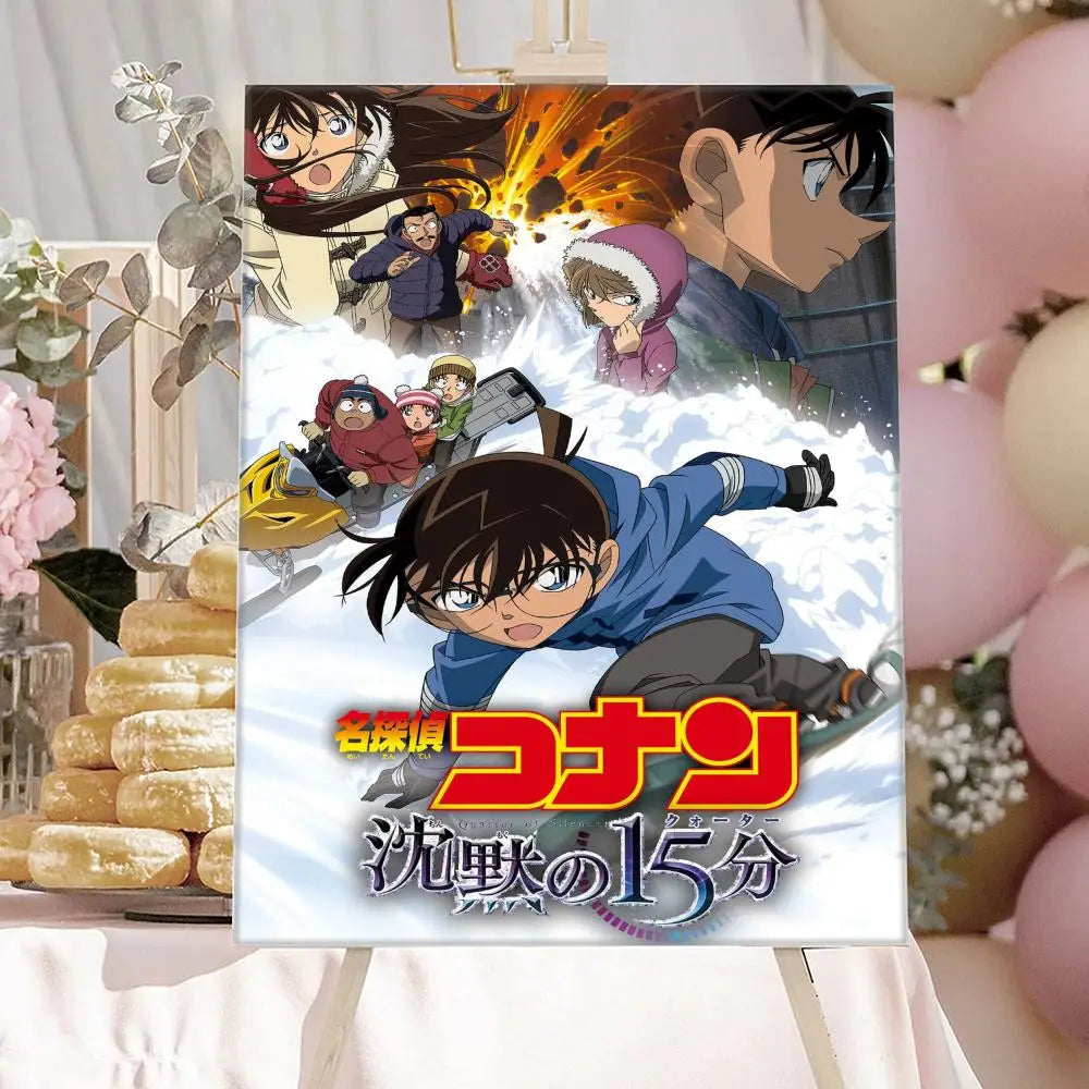 Anime Detective-Conan Poster HD Art Sticky Wall Waterproof Home Anime Movie Singer Living Room Bedroom Bar Aesthetic Decoration