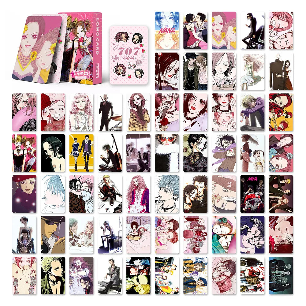 92 Anime Mini Cards NANA High-Definition Color Printed Photo Cards Nana Stickers ACG LOMO Cards Greeting Card Gifts
