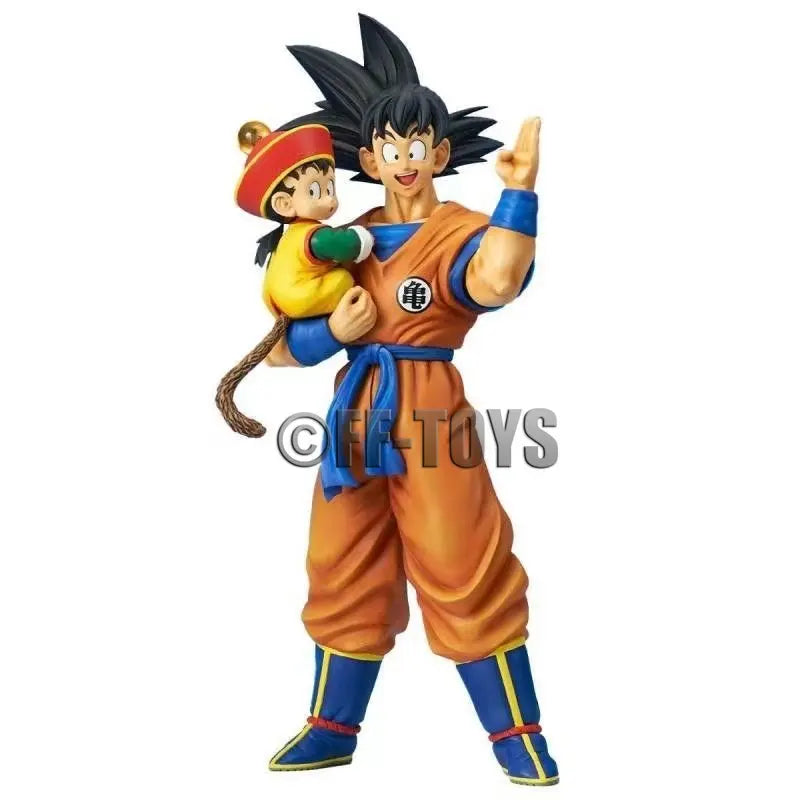 Anime Dragon Ball Son Goku with Gohan Figure Son Goku Figurine 30cm Pvc Action Figures Collection Model Toys Gifts