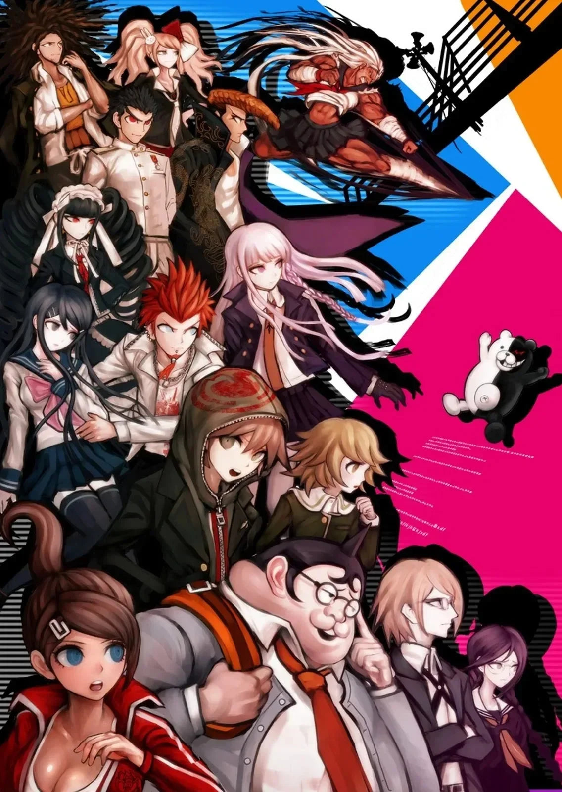 Classic Anime Game Series Danganronpa Aesthetic Canvas Painting Posters and Prints Wall Art Picture For Living Room Decoration