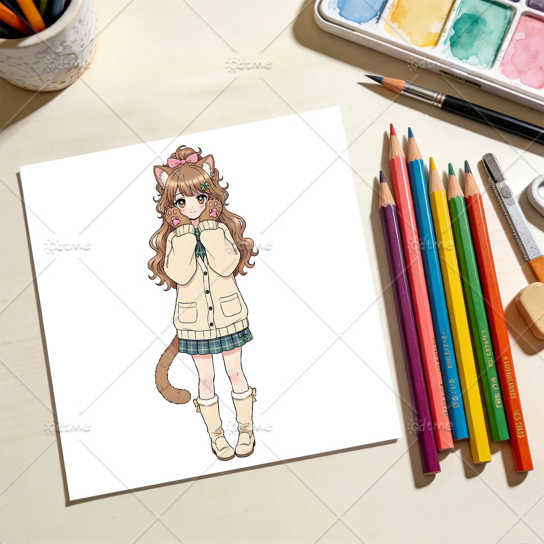 Anime Coloring Book for Adults Teens - Bold Easy Patterns, Stress Relief & Relaxation Art Therapy Drawing Book for Anime Fans