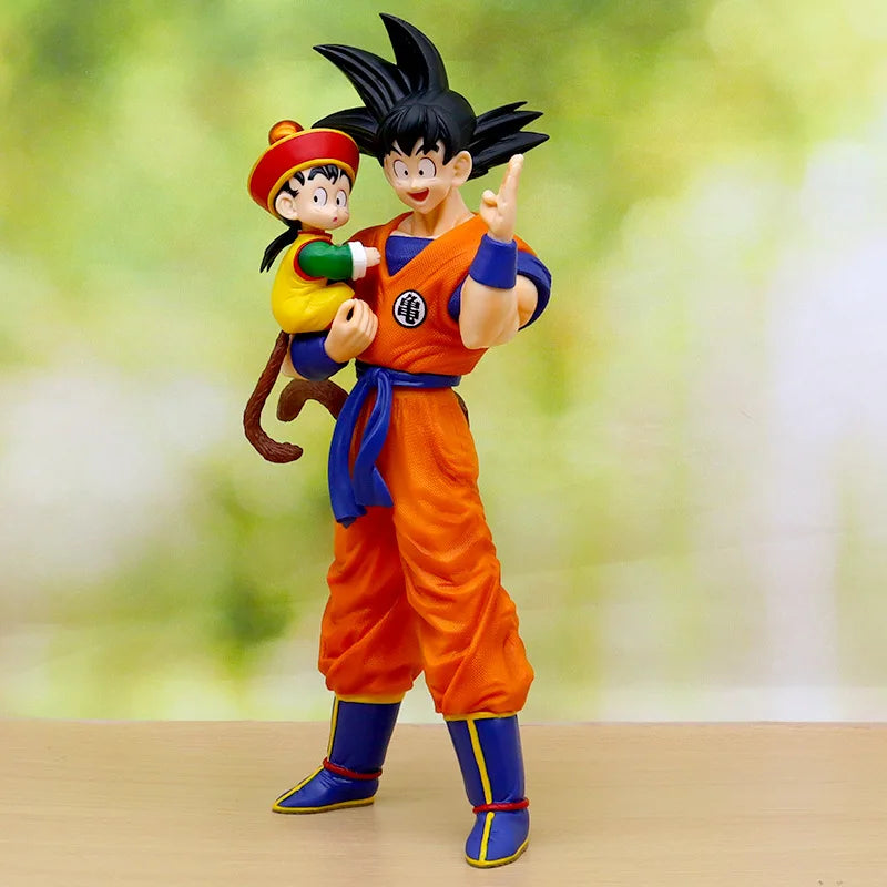 Anime Dragon Ball Son Goku with Gohan Figure Son Goku Figurine 30cm Pvc Action Figures Collection Model Toys Gifts