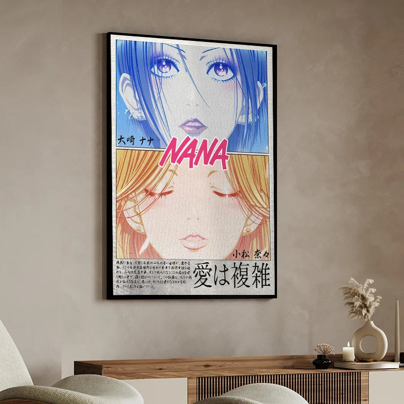 Japanese Classic Anime NANA Poster High Quality Canvas Painting Print Wall Art Bar Living Room Home Decor Gift