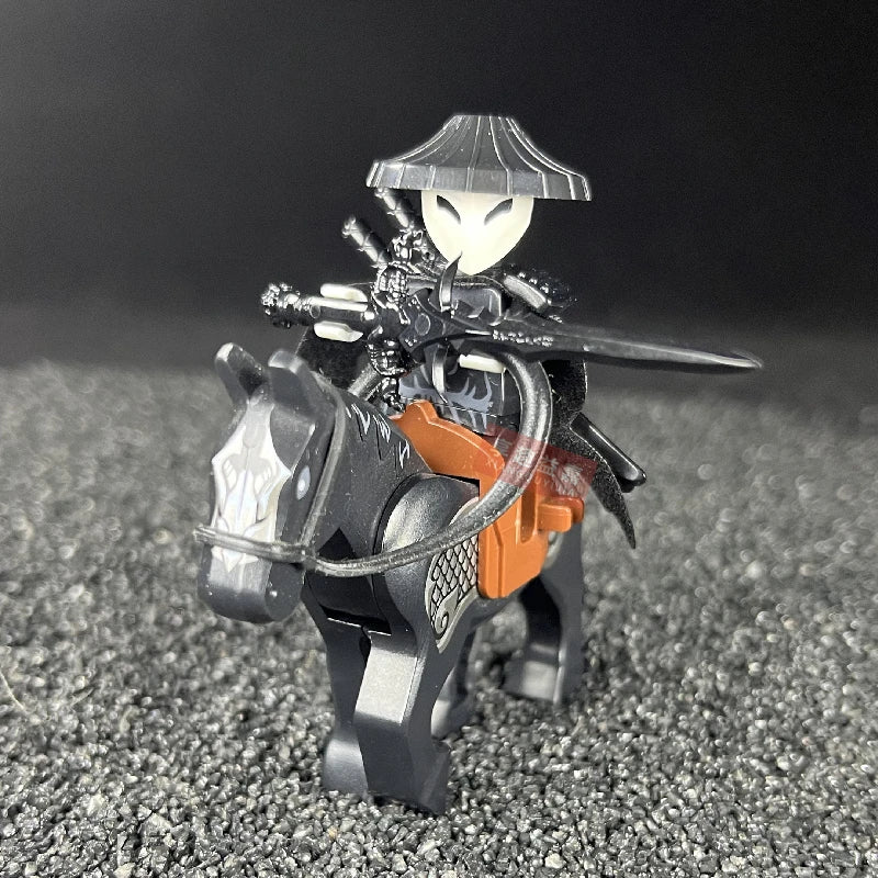 Halloween Skeleton Army Mini Doll MOC Building Blocks DIY Assembled Building Blocks Character Doll Skeleton Horse Ornaments Toy
