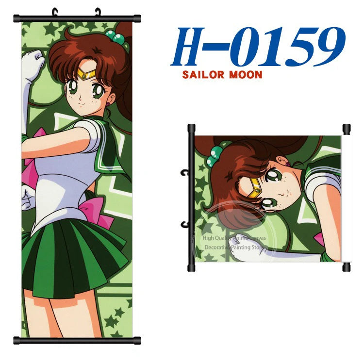 Anime Sailor Moon Canvas Scroll Hanging Painting Anime Peripheral Creative DIY Anime Exhibition Wall Painting Poster Wholesale