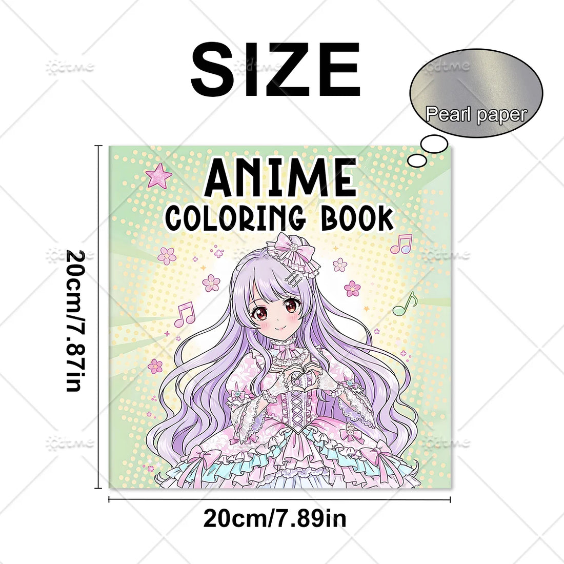 Anime Coloring Book for Adults Teens - Bold Easy Patterns, Stress Relief & Relaxation Art Therapy Drawing Book for Anime Fans