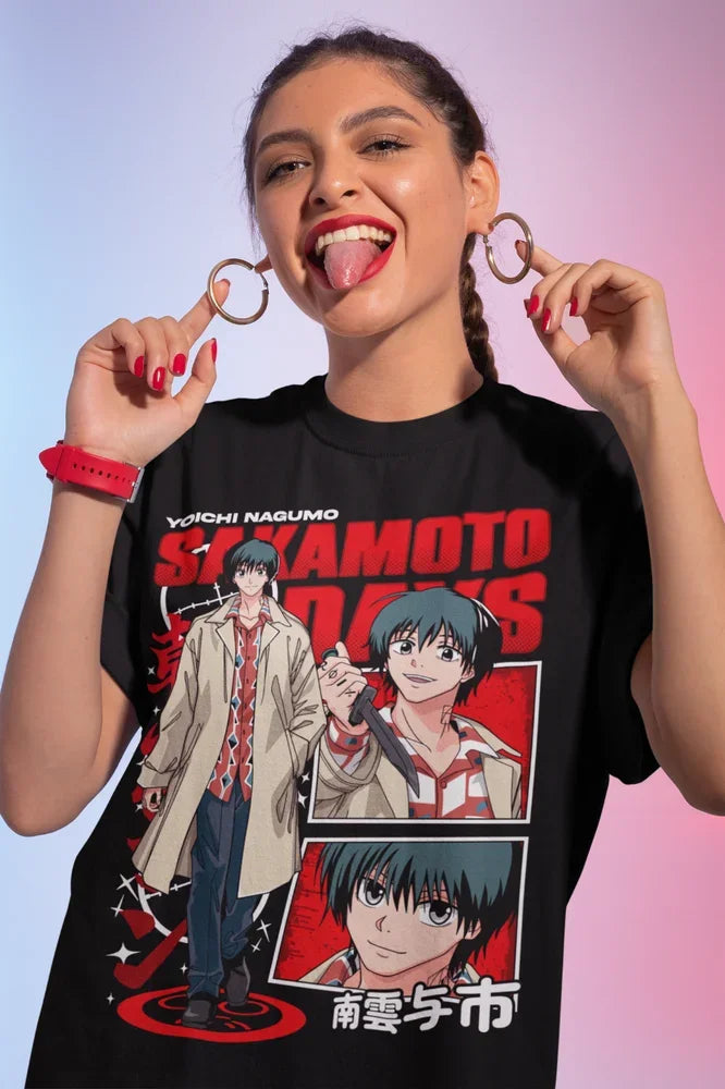 Nagumo Sakamoto T-Shirt Days Taro Sakamoto Days Shin Girl Gift ShirtAll Size