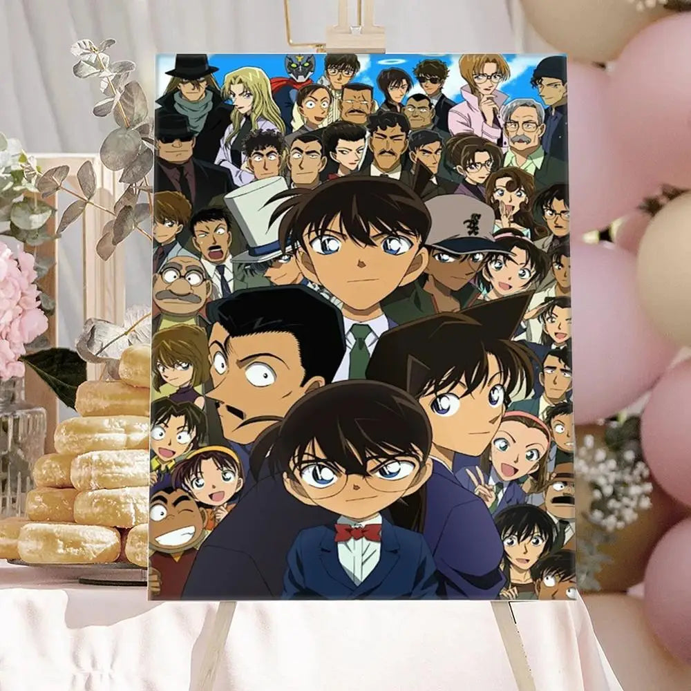 Anime Detective-Conan Poster HD Art Sticky Wall Waterproof Home Anime Movie Singer Living Room Bedroom Bar Aesthetic Decoration