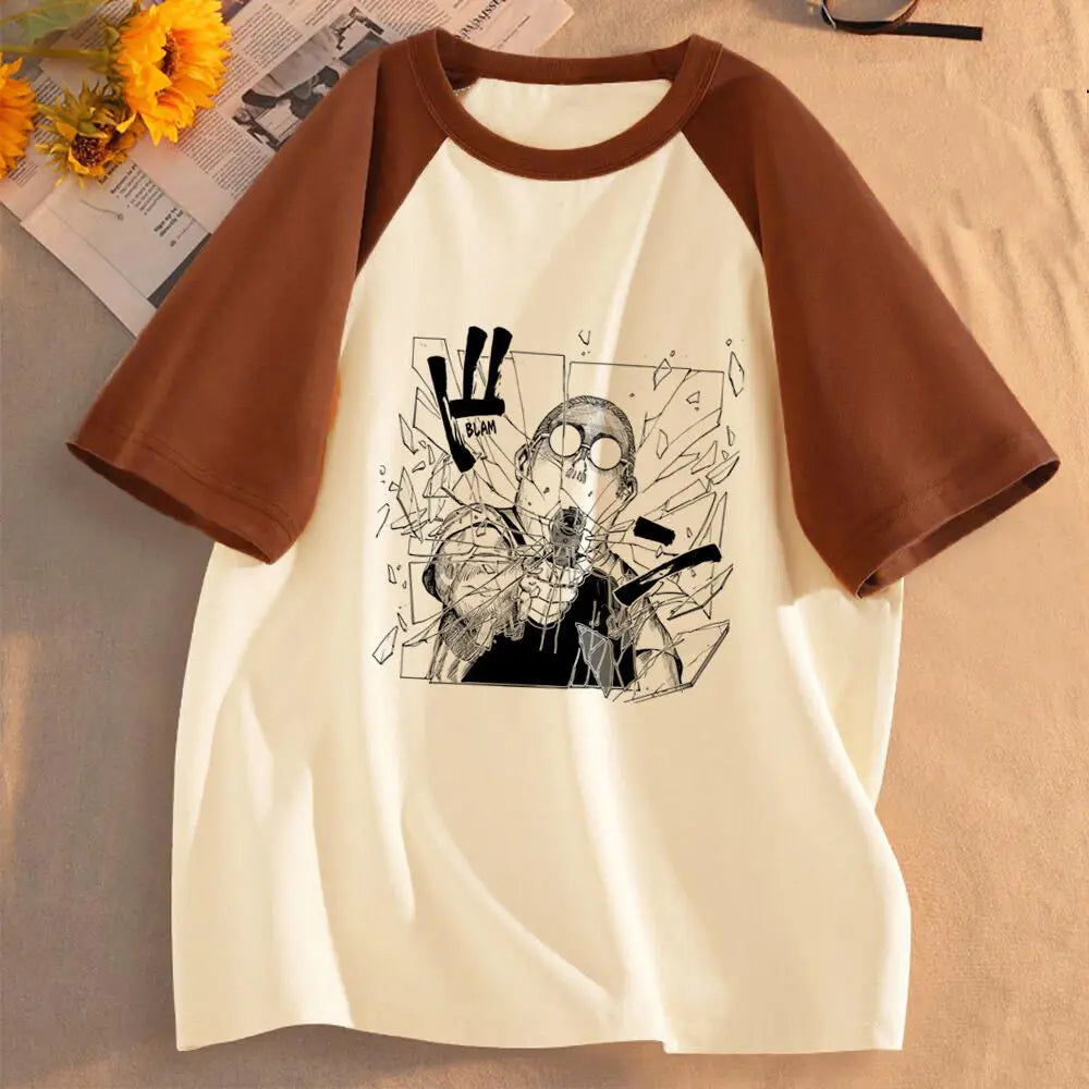 Sakamoto Days t-shirt girl University Pastel 80s Gothic Punk Trendy t-shirt Grunge Colorful anime Graphic Digital Trendy