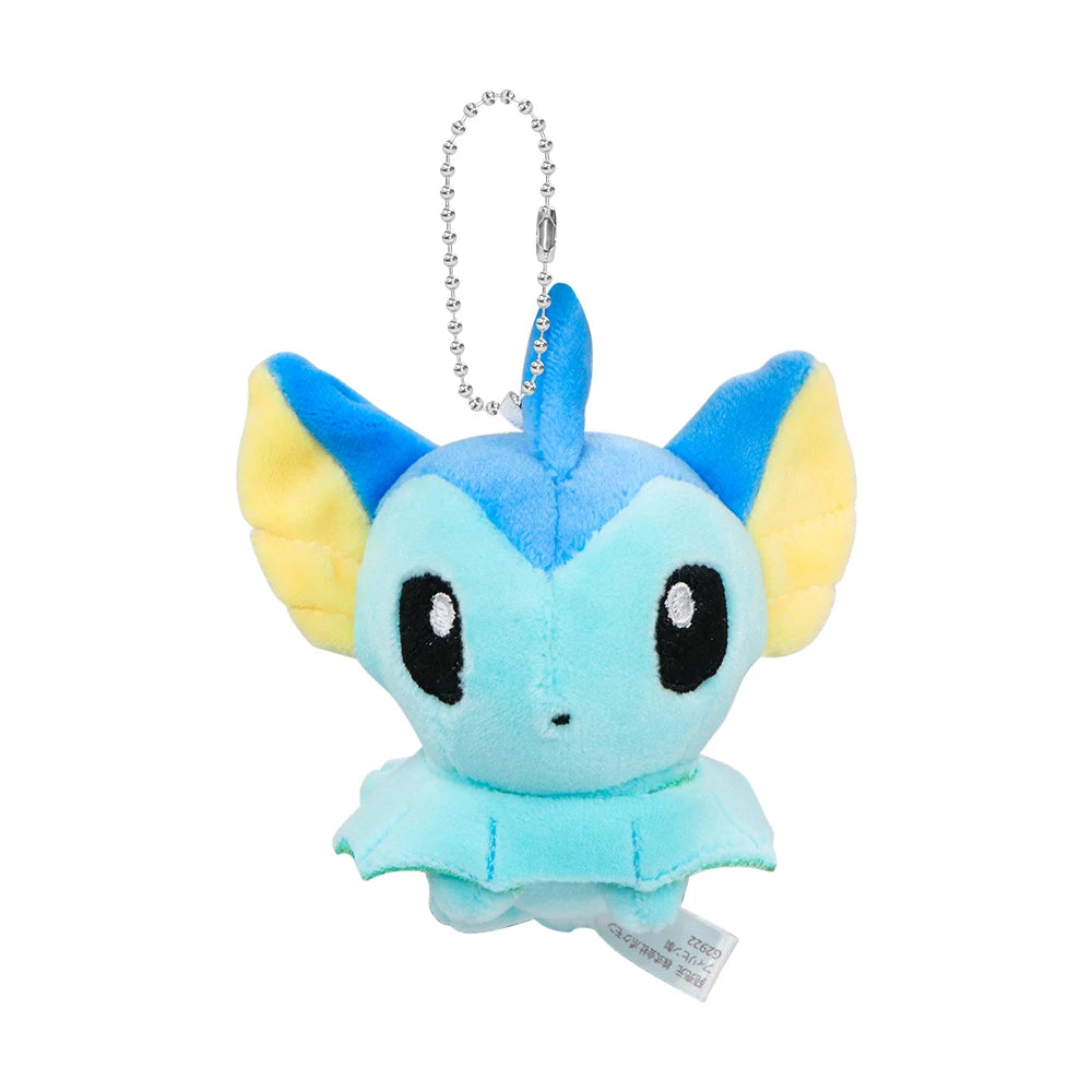 Pokemon Eevee Family Keychains Pendant Plush Toy Glaceon Vaporeo Sylveon Espeon Flareon Cute Anime Stuffed Doll Birthday Gift