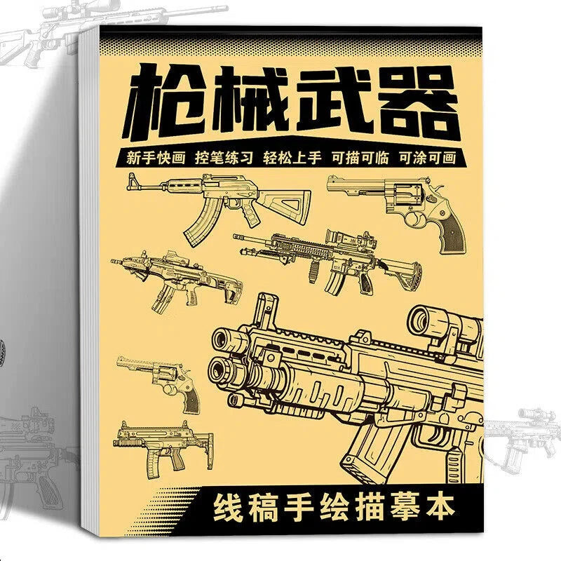 48Pages Anime Character Line Art Drawing Book Simple Hand Drawn Outlines Sketch Book For Beginners Tracing & Painting Practice