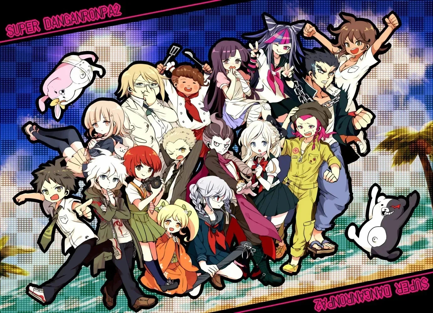 Classic Anime Game Series Danganronpa Aesthetic Canvas Painting Posters and Prints Wall Art Picture For Living Room Decoration