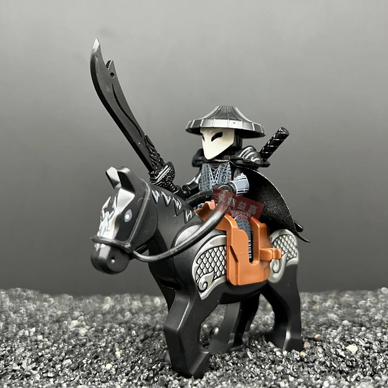 Halloween Skeleton Army Mini Doll MOC Building Blocks DIY Assembled Building Blocks Character Doll Skeleton Horse Ornaments Toy
