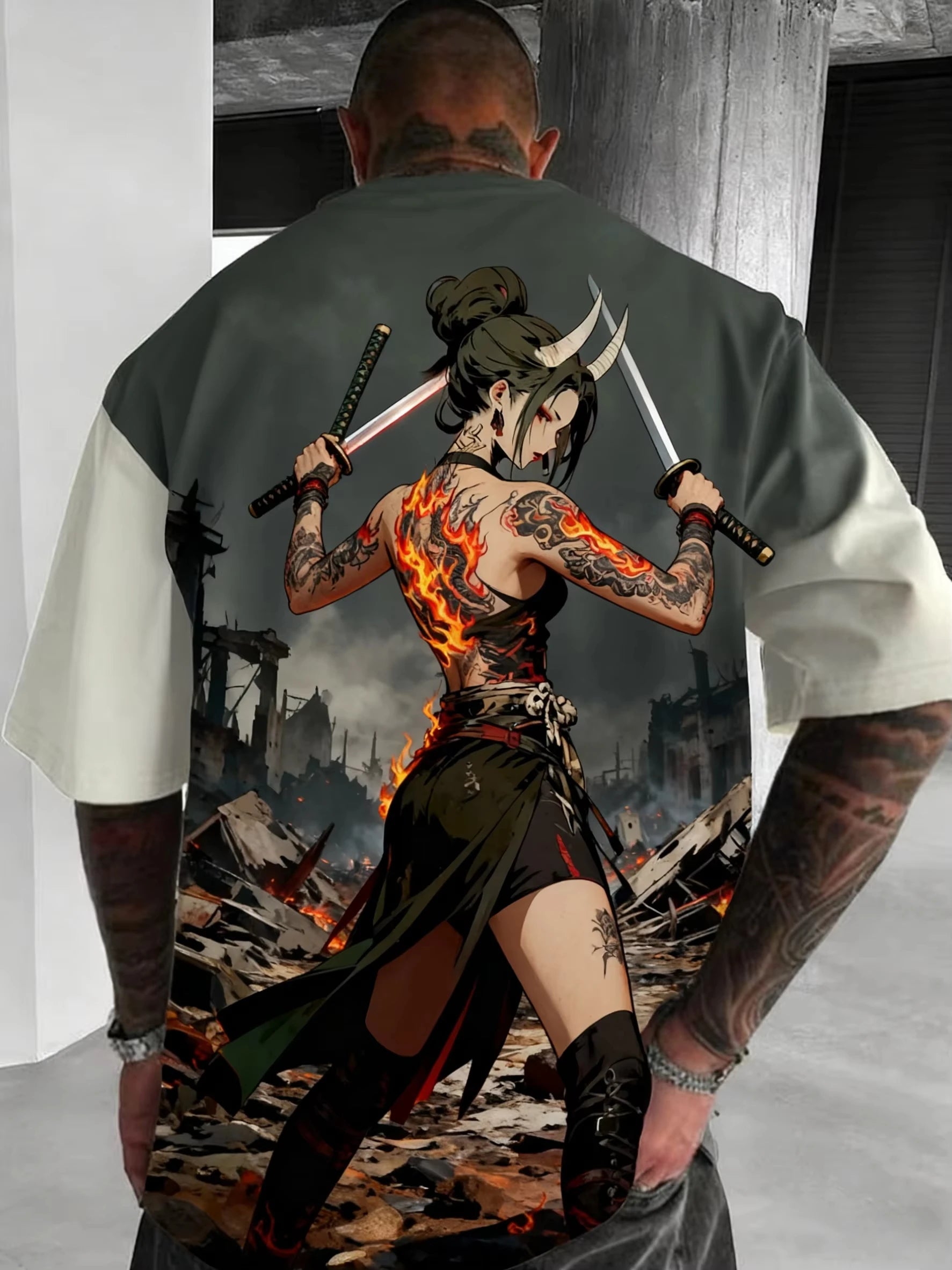 3D Print Japanese Anime Girl T-Shirt
