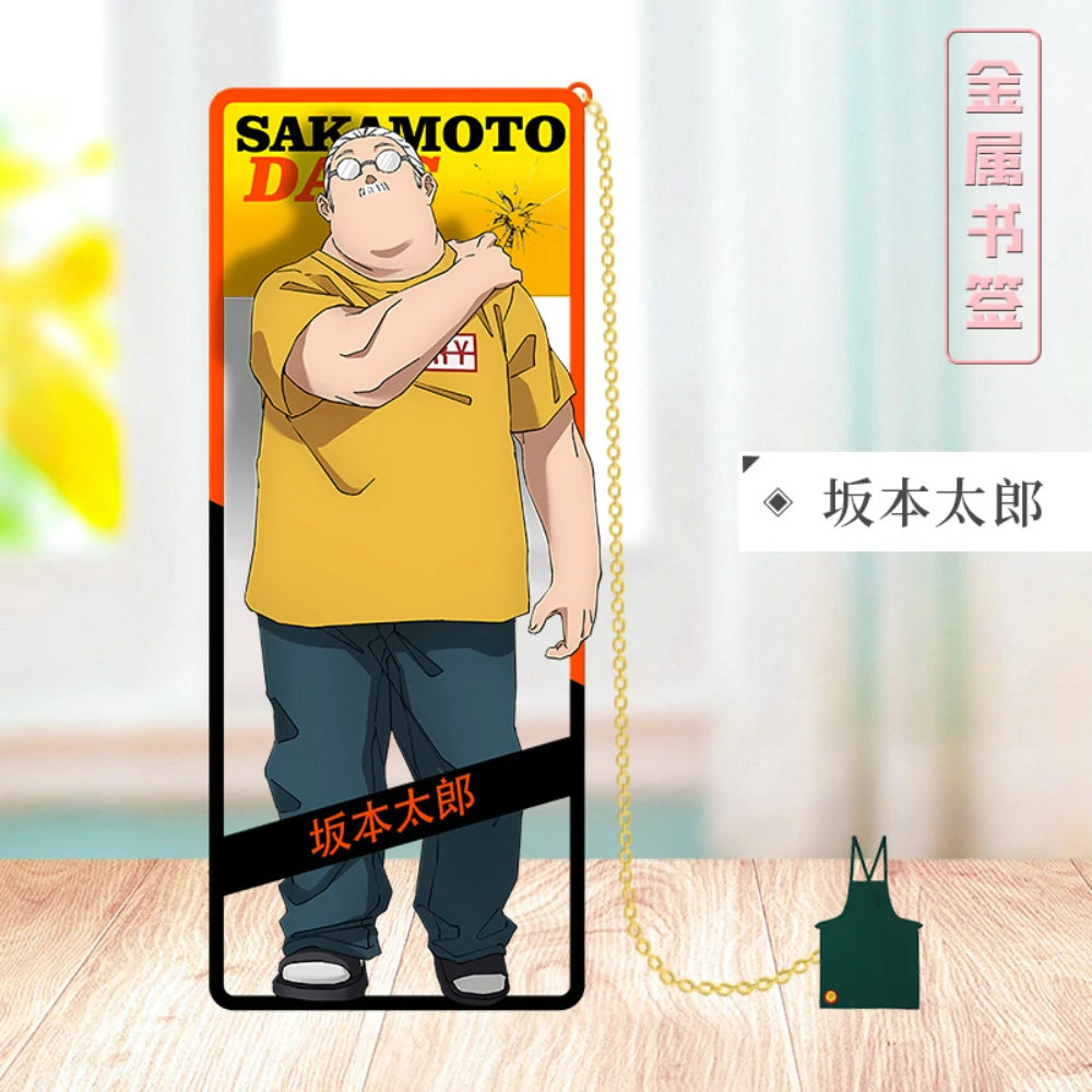 SAKAMOTO DAYS Metal Bookmark Sakamoto Taro Asakura Shin Shaotang Ru Heisuke Mashimo Osaragi Anime Props Cards Accessories Gifts