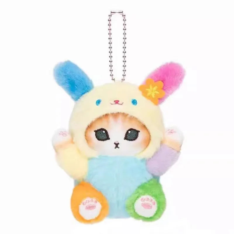 Mofusand Cos Series Plush Keychain Cute Cat Plushie Bag Pendant Soft Stuff Accessories For Birthday Gift