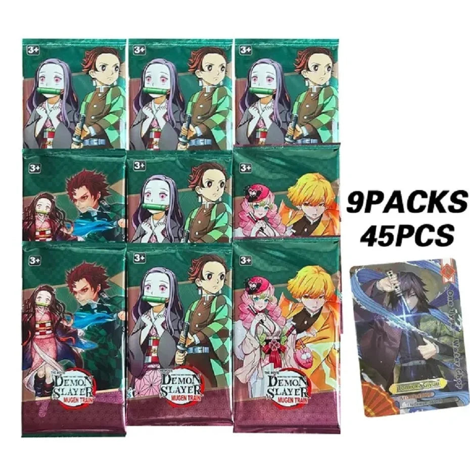 Flash Demon Slayer Cards Mugen Train SSP Card Ultra Rare Card Tanjirou Kamado Nezuko Character Collection Card