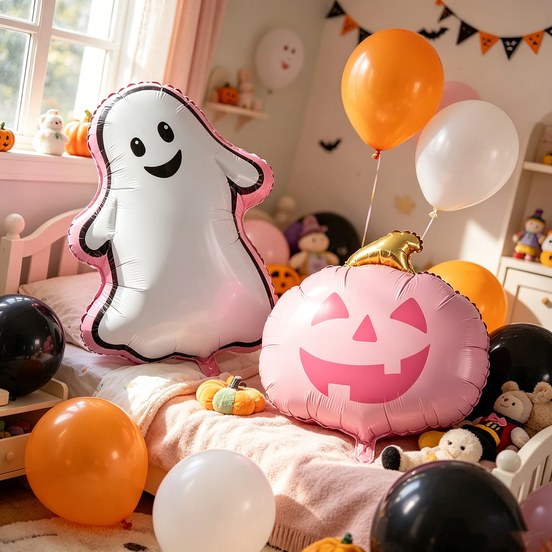 Halloween Party Foil Balloon Set Trick Treating Haunted House Decoration Community Parties Family Gatherings Carnival Night