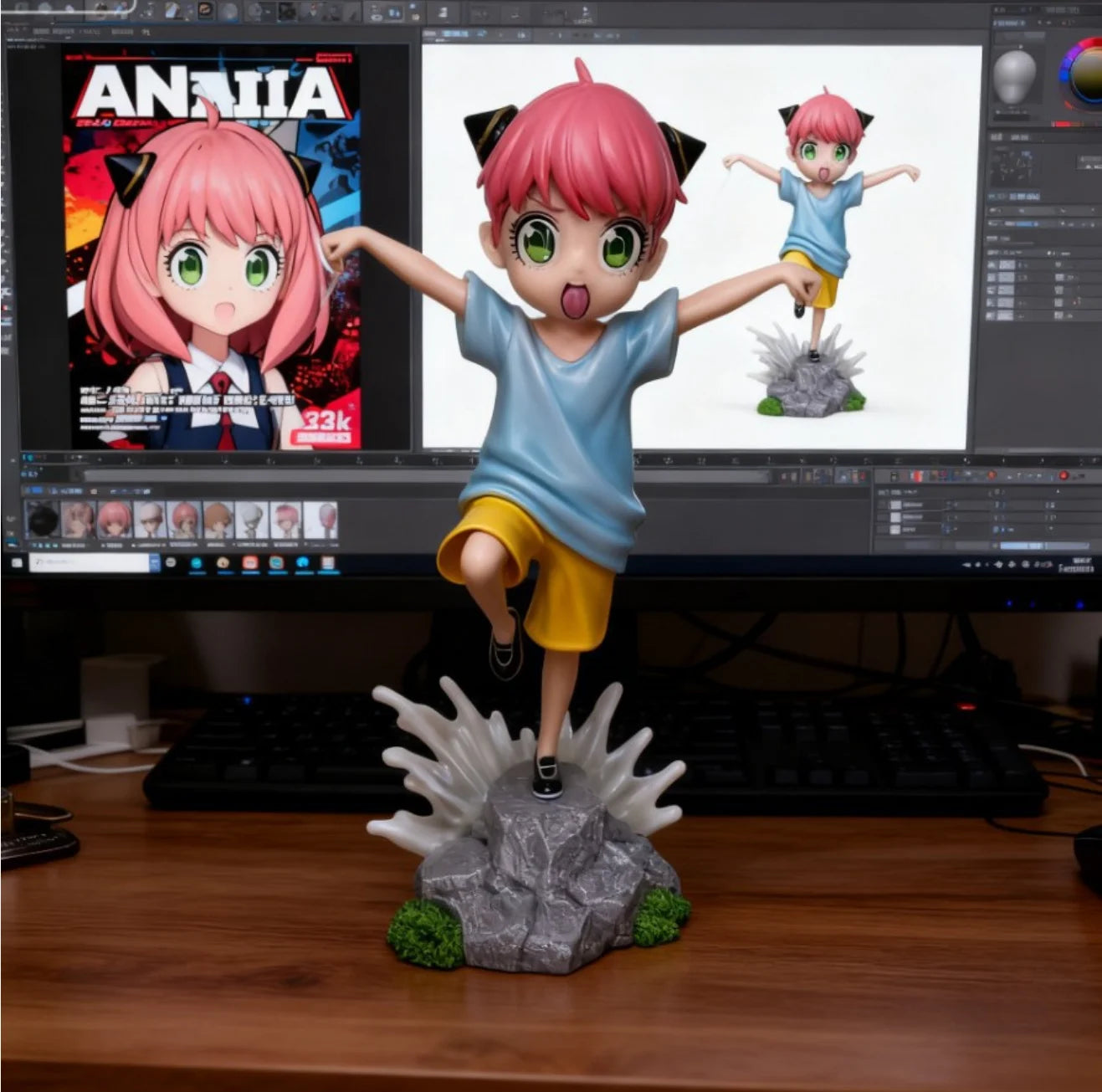 Resonance series, spy, family, daily life of Ania, anime, beautiful girl, cartoon, hand made gift decorations