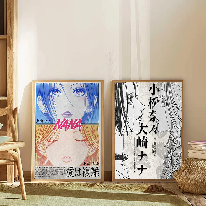 Japanese Classic Anime NANA Poster High Quality Canvas Painting Print Wall Art Bar Living Room Home Decor Gift