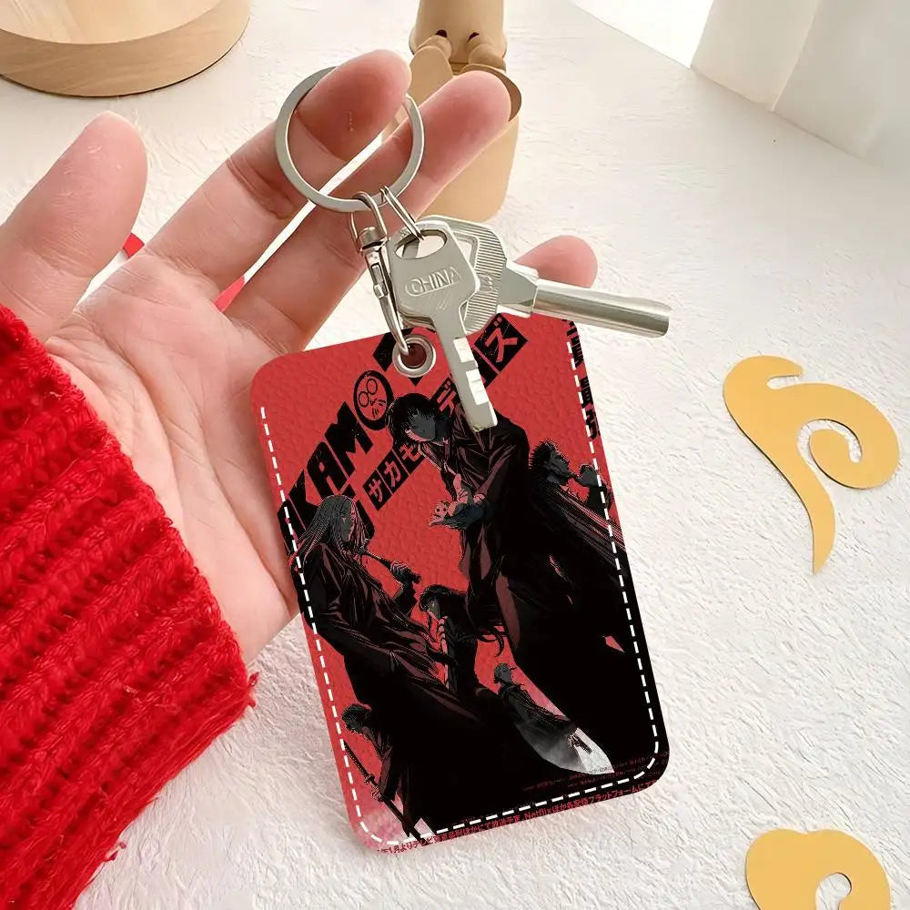 Popular Anime S-SAKAMOTO DAYS Minimalist Leather Card Wallet Smooth ID And Business Card Protector
