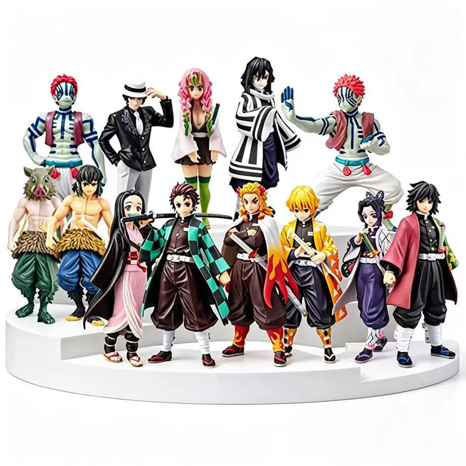Demon Slayer Anime Character Figurine Model, Desktop Display Ornament, Premium Collectible Gift for Anime Enthusiasts