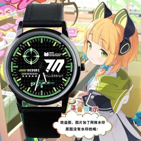 2024 Anime Blue Archive The Animation Takanashi Hoshino Sunaokami Shiroko Tenndou Arisu Student Waterproof Watch Xmas Gift