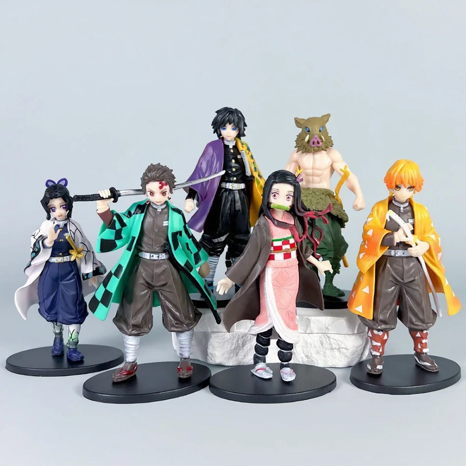 Demon Slayer Anime Character Figurine Model, Desktop Display Ornament, Premium Collectible Gift for Anime Enthusiasts